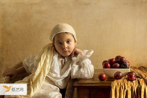 Very creative childrens photography imitating world-famous paintings