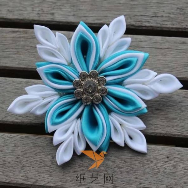 New Year Decoration Ribbon Flower Making Tutorial