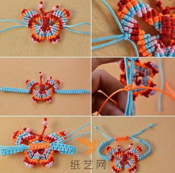 Hand Knitted Butterfly Bracelet Tutorial