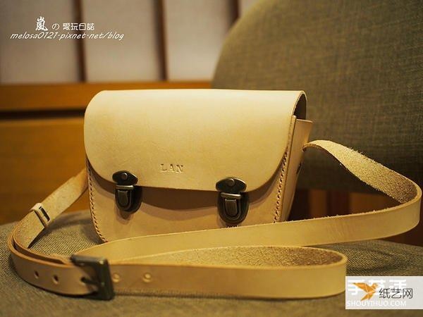 Warm Japanese personalized classic leather schoolbag handmade illustrated tutorial