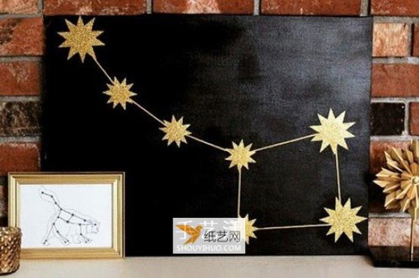 Simply create a personalized starry sky pattern decorative painting