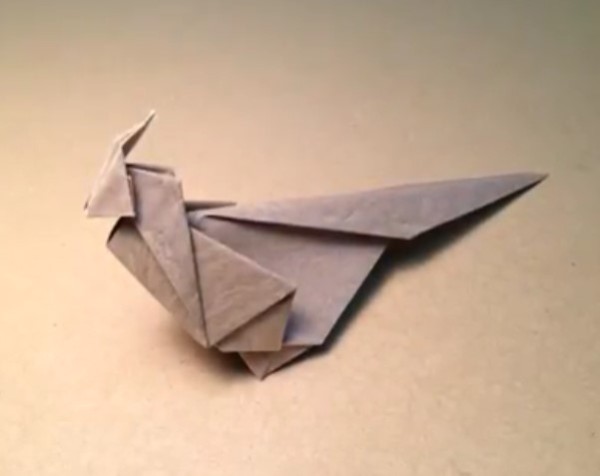 Origami Bird Collection—Handmade Origami Green Pheasant Origami Handmade Tutorial