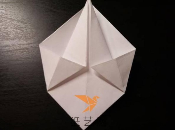 Very beautiful four-pointed star origami box making tutorial