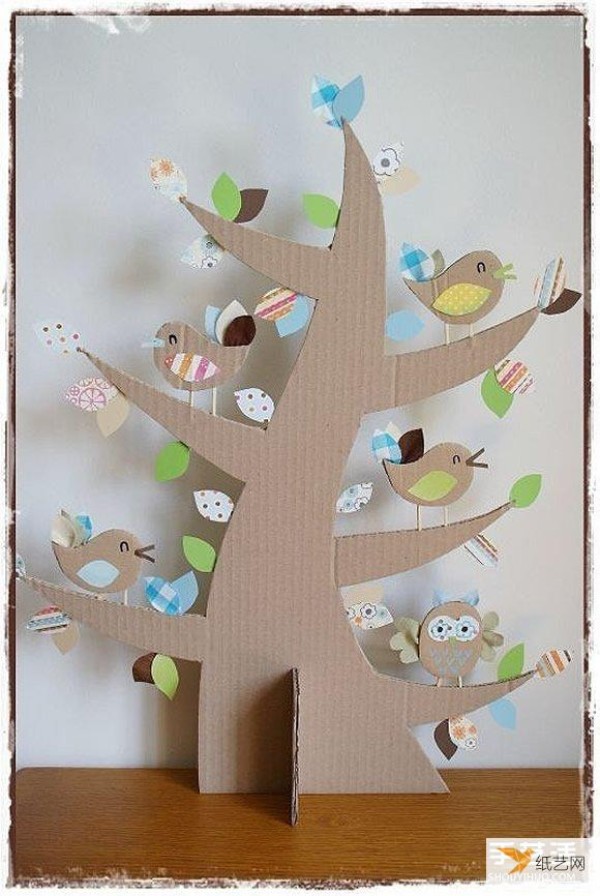 Use cardboard to make a toy model of a tree, airplane, boat, train, bridge