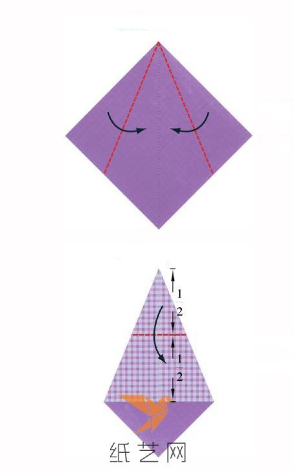 Tutorial on how to make an origami tie for Father’s Day greeting card