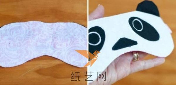 Tutorial on how to make a cute panda eye mask for Valentine’s Day gift