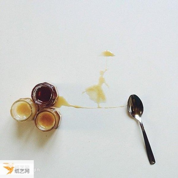 Creative drawings that turn spilled coffee into graffiti art