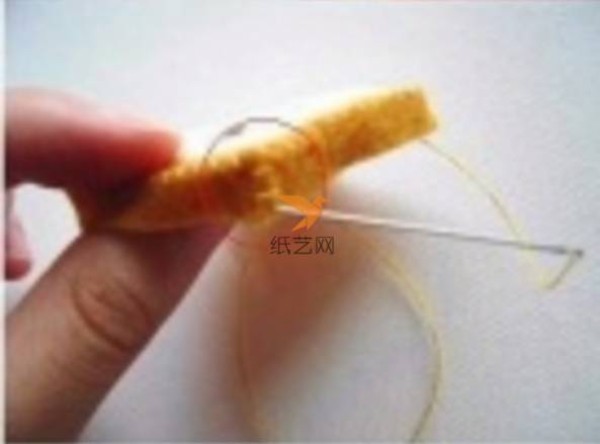 Non-woven toast bread ornament non-woven tutorial