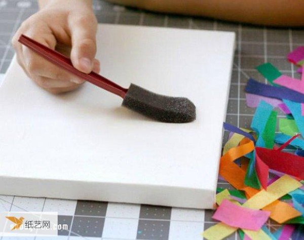 Illustrated tutorial on the hand-making method of personalized abstract style decorative painting