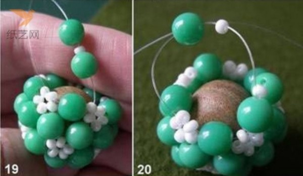 Exquisite knitting tutorial teaches you how to make beautiful retro style beaded ball tassel decorative pendant pendant DIY hand knitting tutorial