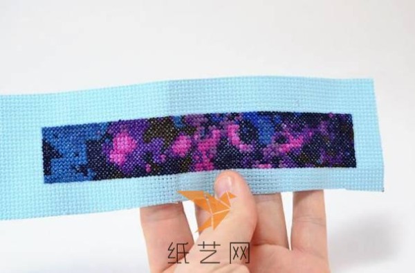 Beautiful starry sky cross stitch bracelet making tutorial