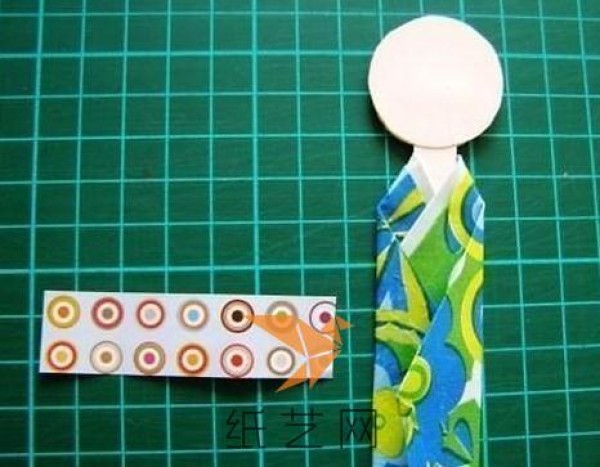 Bookmark making tutorial for a beautiful girl in kimono