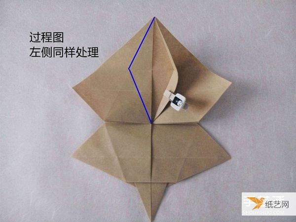 Tutorial on how to fold a very complicated standing three-dimensional paper rabbit