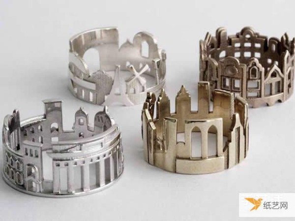 Purely handmade rings that capture the beauty of architecture from all over the world