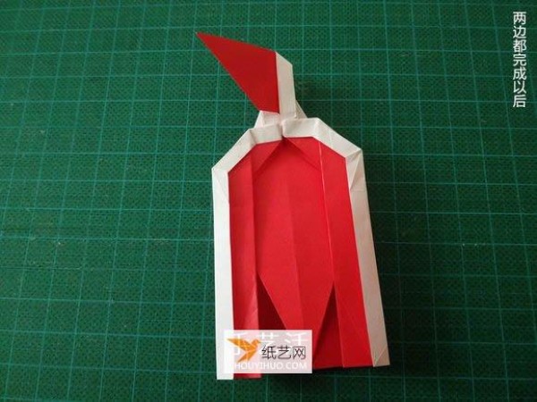 Detailed illustrated tutorial on how to fold the Christmas crane