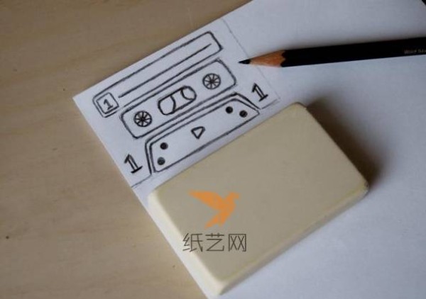 Tutorial on how to make hand-made cassette rubber stamps