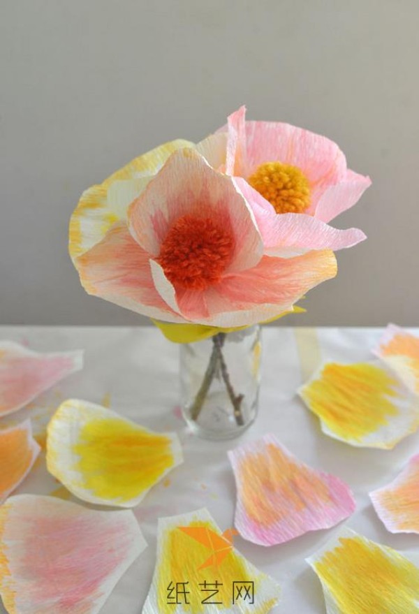 Beautiful handmade DIY paper flower making tutorial