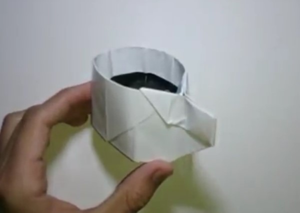 Origami coffee cup three-dimensional origami handmade tutorial