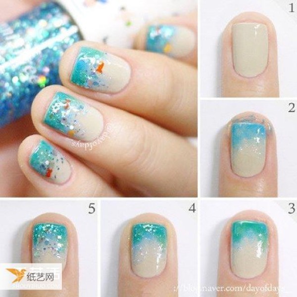 Fashionable looking summer manicure picture tutorial pictures