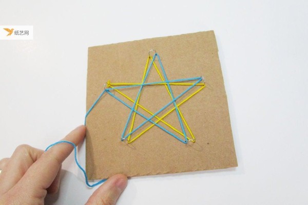 Super simple, yarn winding five-pointed star tutorial! An introductory tutorial on silk painting and wire winding painting!