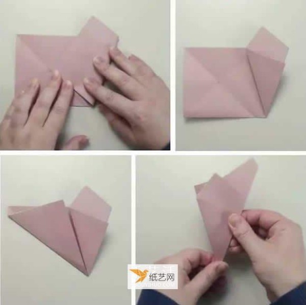 How to fold out the five-pointed star candy dish