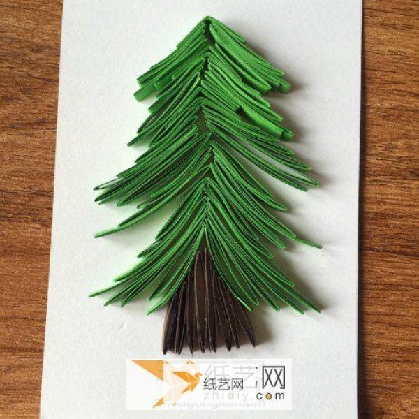 Christmas tree drawing tutorial—a very simple paper drawing