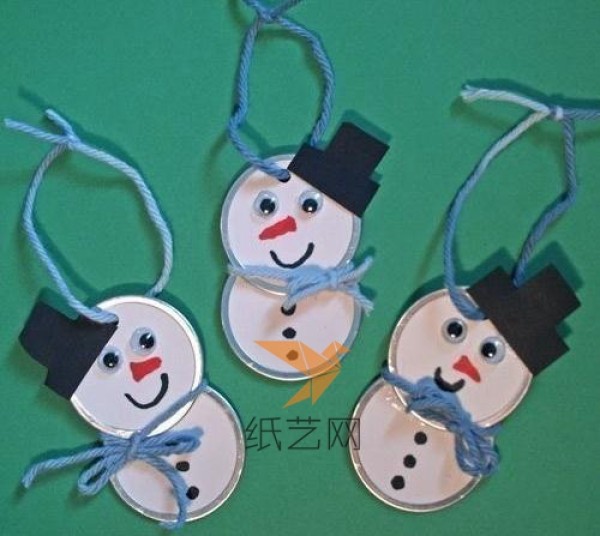 Cute little snowman Christmas gift wrapping decoration making tutorial