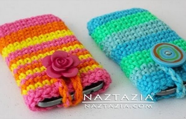 Handmade tutorial for crocheting IPHONE mobile phone case