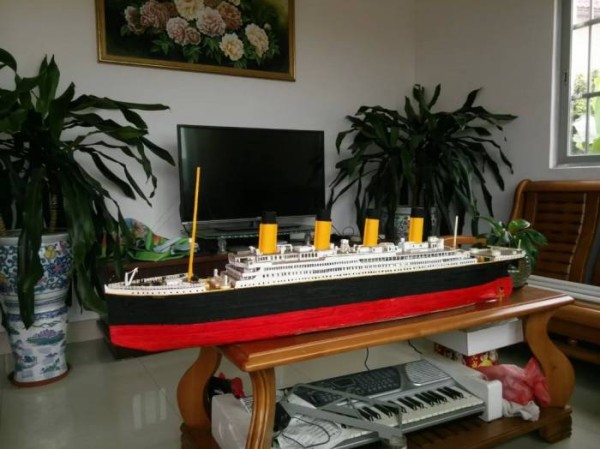 Homemade Titanic Paper Model