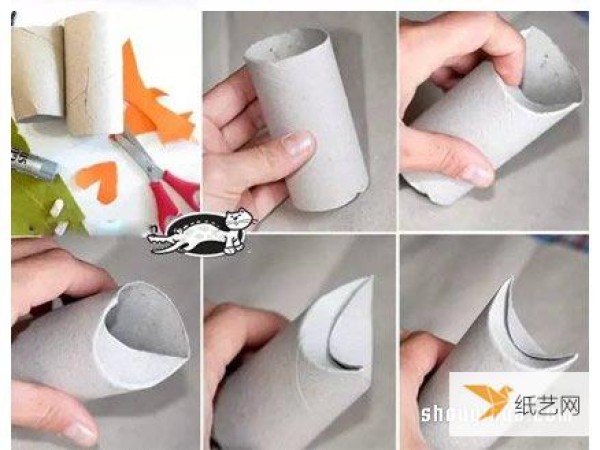 How to make a cute fox using a toilet paper roll