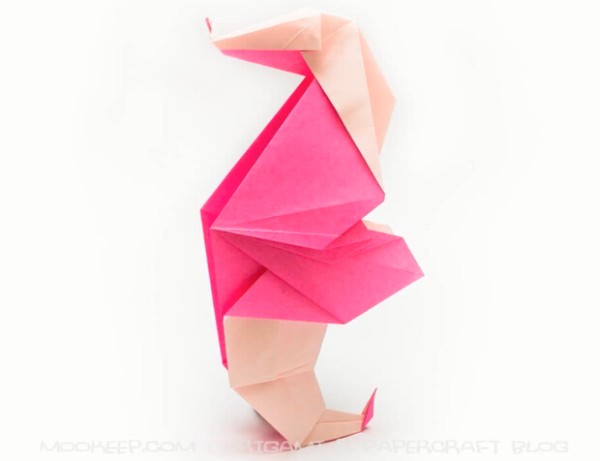 Origami Encyclopedia: Origami Video Tutorial for Handmade Origami Seahorse