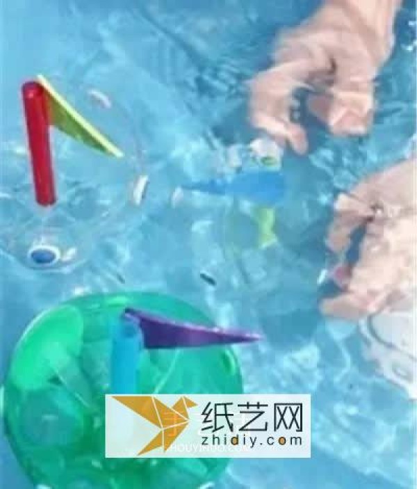 Mineral water bottles turn waste into treasure DIY handmade boat toys for children