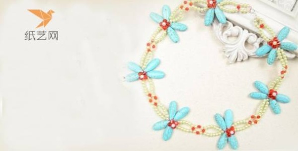 Beading Tutorial Blue Dragonfly Beaded Necklace Making Tutorial