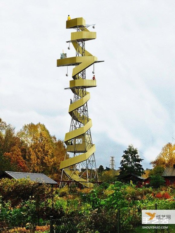 The second spring of abandoned electricity towers has been transformed into park observation decks