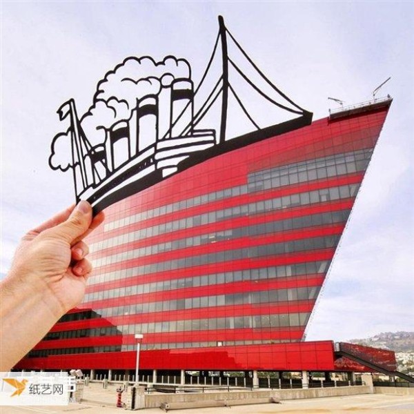 When paper-cut art meets architecture, global landmarks have been damaged