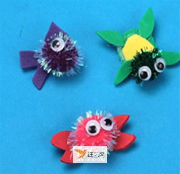 Personalized underwater world decorations made by reusing waste plates