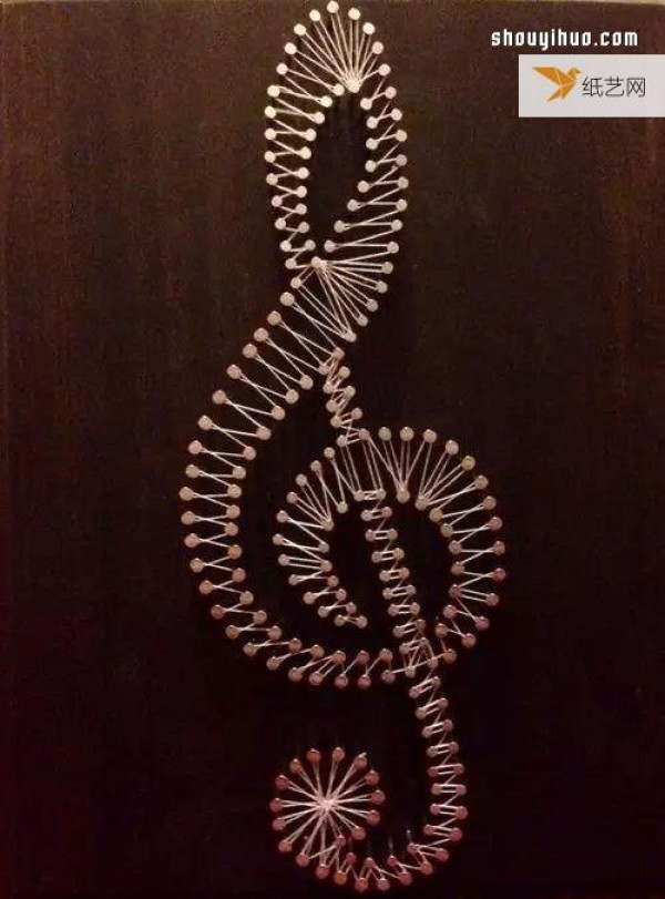 Use nails and thread to create personalized String Art decorative paintings