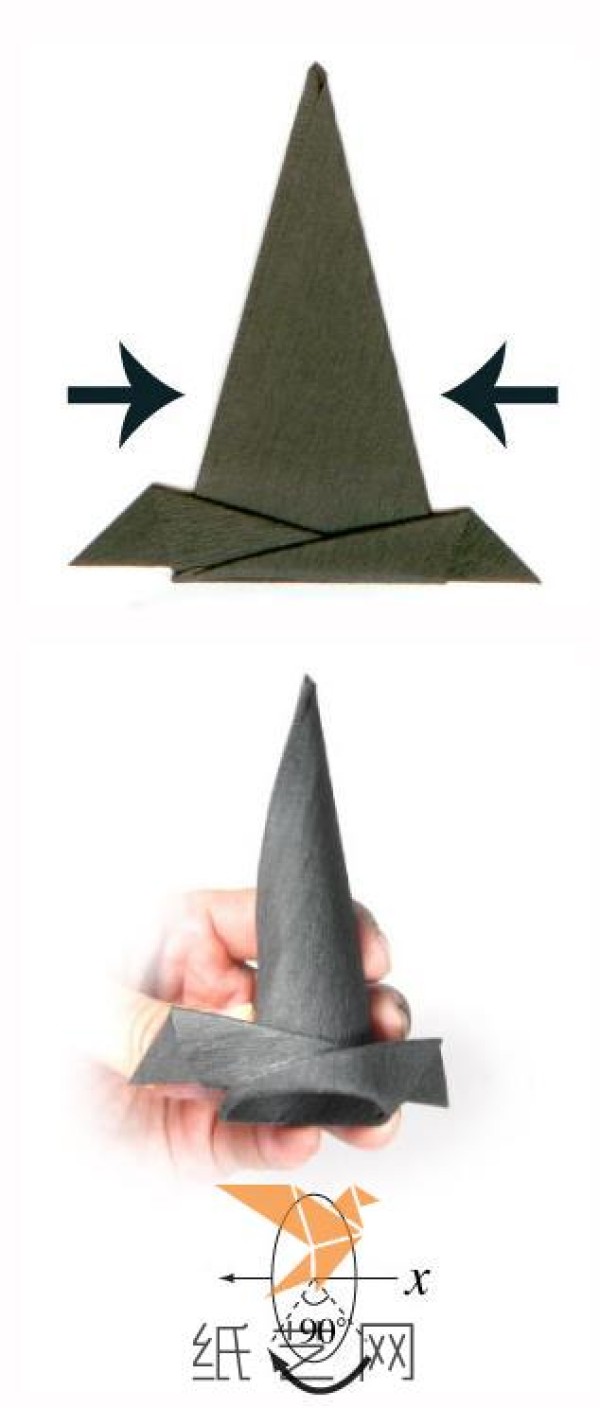 Halloween origami wizard hat simple origami