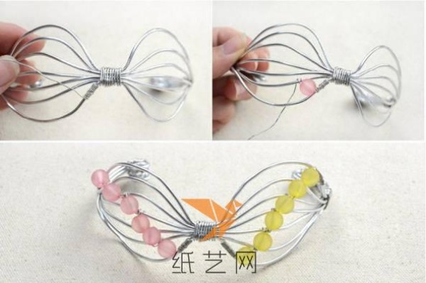 Beautiful Wire Beaded Butterfly Bracelet Making Tutorial