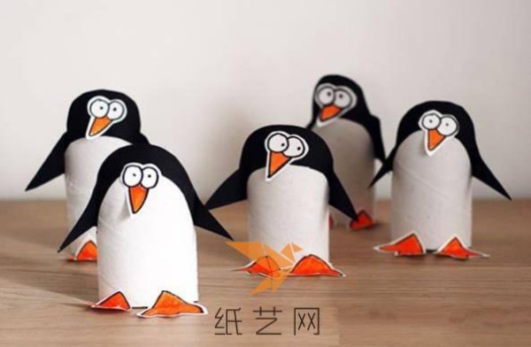 Tutorial on turning toilet paper tubes into treasure and making handmade penguins for children