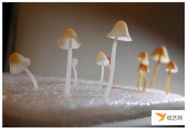 Tutorial on how to make ultra-light clay mushrooms that are almost as real as real ones