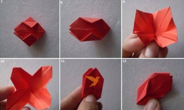 Simple origami tutorial for origami flowers and origami flower pots