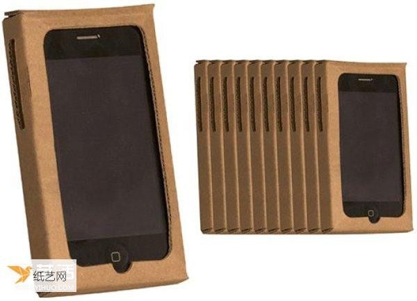 Unfolded drawing of making a personalized mobile phone case by yourself using cardboard