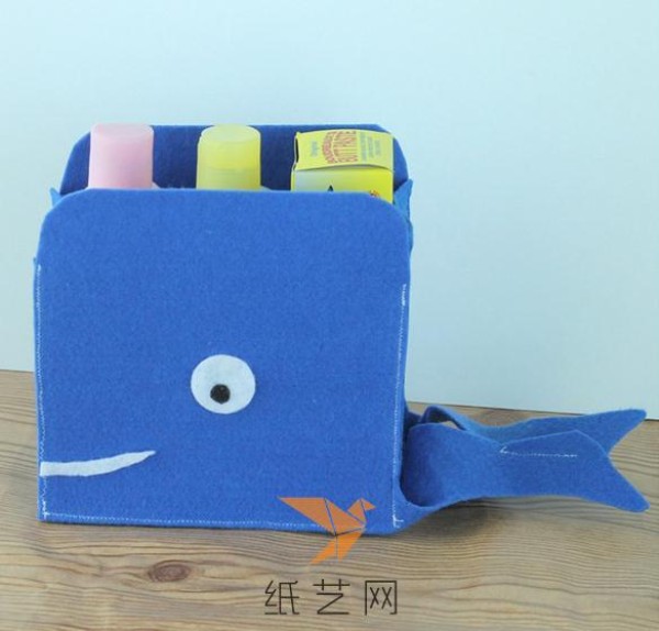 Tutorial on making cute little whale children’s storage box