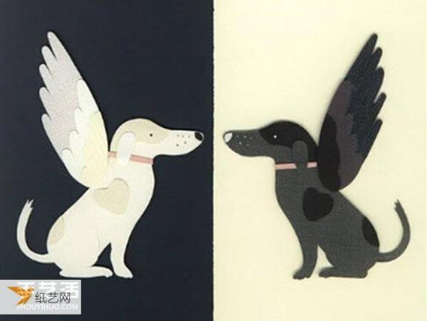 Steps to make a particularly beautiful cute cartoon-style paper-cut card