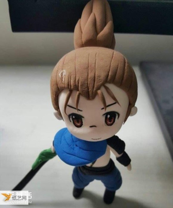 Personalized League of Legends swordsman Yasuo doll made from clay