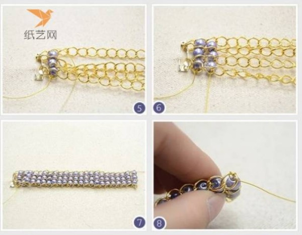 Beading TutorialJinse Nianhua Beaded Bracelet Making Tutorial