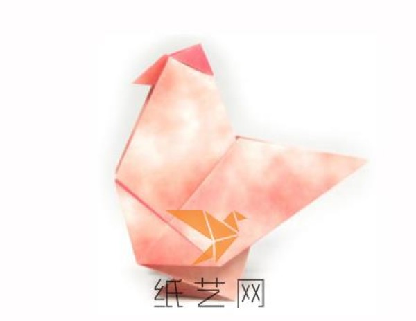 Year of the Rooster origami hen handmade origami tutorial