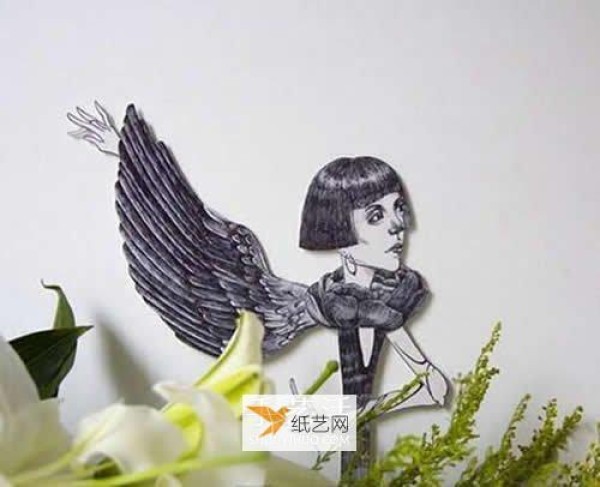 Animated doll toys made from paper cutting