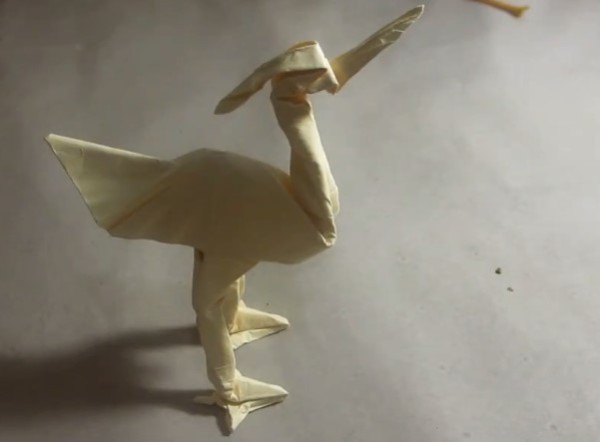 Origami video tutorial for handmade origami egret